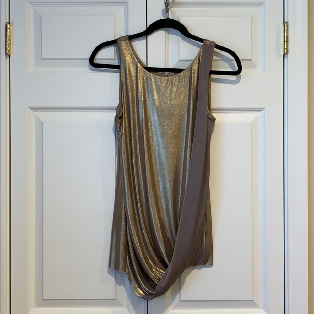 Gold Bailey 44 Draped top